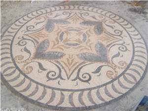 Emperador Light Marble Mosaic Pattern Decorative Floor Tile Emperador Light Marble Mosaic Pattern Decorative Floor Tile