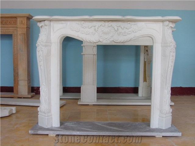 Indoor French Style Fireplace-Rsc012 Marble