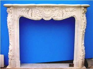 New French Style Fireplace-Rsc010 Green Marble