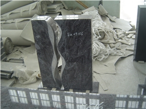 Newest European Style Black Granite Headstones Competitive Price