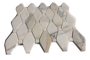 Octagon White Marble Mosaic
