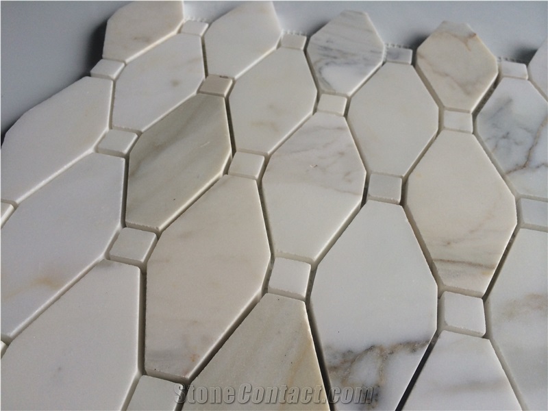 Octagon White Marble Mosaic