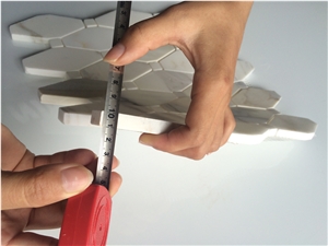 Octagon White Marble Mosaic