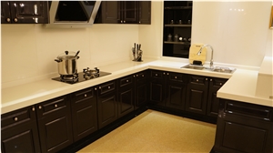 Pure Quartz Stone Kitchen Countertop