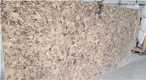Sky Brown Quartz Slabs