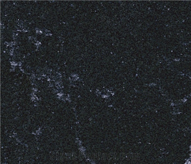 Waterflow Black Quartz Stone Slabs & Tiles