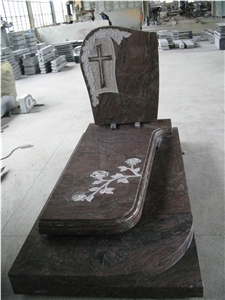 Western Style Hand Carved Cross Tombstone Western Style Hand Carved Cross Tombstone