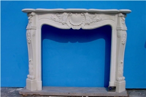 White French Style Fireplace-Rsc014 Marble