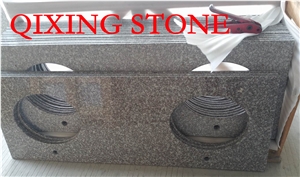 G664 Vanity Top, Bainbrook Brown Granite Bath Top, G664 Red Granite Bathroom Top, Brown Granite Bathroom Countertop G664 Vanity Top, Bainbrook Brown Granite Bath Top, G664 Red Granite Bathroom Top, Brown Granite Bathroom Countertop