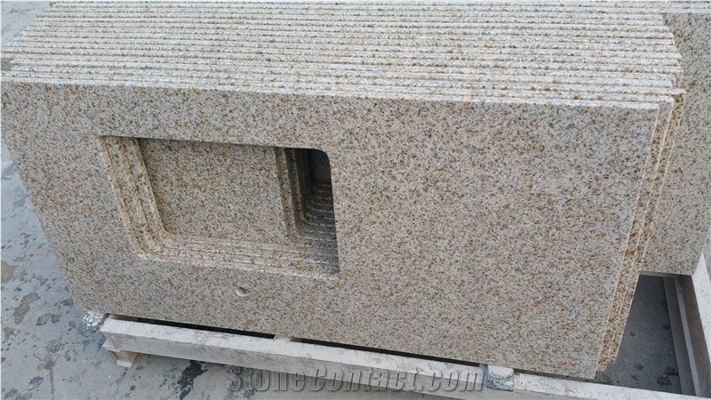 G682 Sunset Gold Chinese Granite Vanity Top