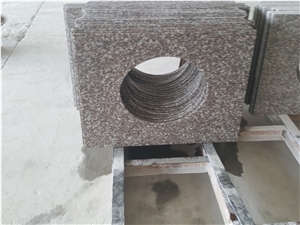 Prefab Bathroom G664 Pink Granite Vanity Tops,Prefab Vanity Top