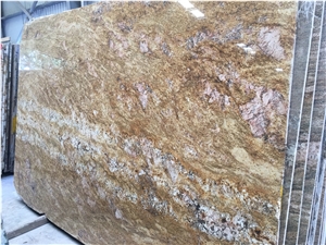 Ivory Fantasy Granite Slabs, India Yellow Granite,Yellow Granite 3cm Slabs