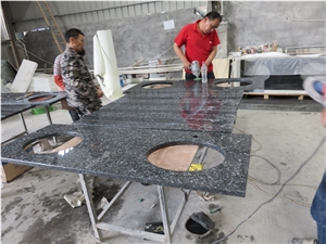 Blue Pearl Granite Bathroom Vanity Countertop