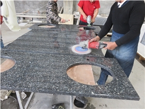 Blue Pearl Granite Bathroom Vanity Countertop