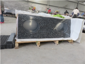 Blue Pearl Granite Bathroom Vanity Countertop