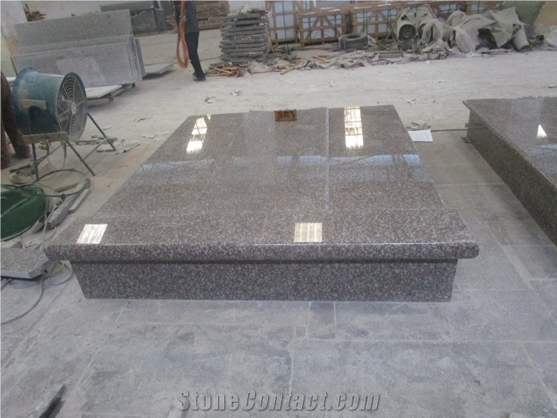 China Brown Star G664 Granite Tombstone Design, Western Style Stone Monument Double Tombstones, Bainbrook Misty Brown Hungary Custom Gravestone Price