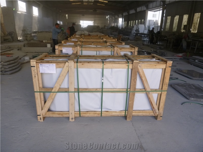 Chinese Granite G664 Double Tombstones Double Base for Sale