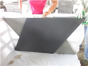 Irregular Design Honed Blue Stone Hainan Black Basalt Tiles, Good Quality China Bluestone Patio Floor Tiles, Australia Melbourne Lava Stone