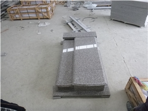 Poland Style Cheap Chinese Tombstone Polished G664 Pink Granite Monument