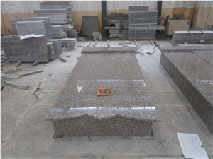 Polished Cheap Natural Stone G664 Granite Hungary Single Gravestone