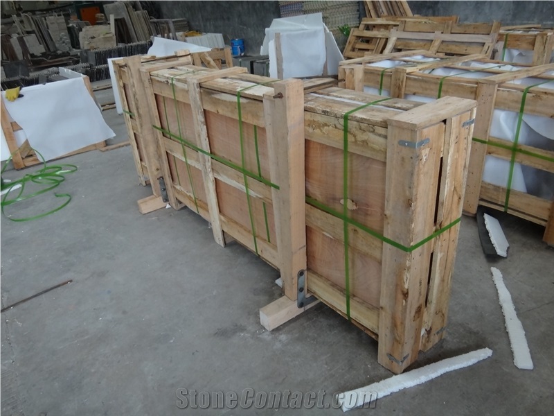 Turkey Beige Travertine Denizli Travertine Kitchen Countertop Honed Surface