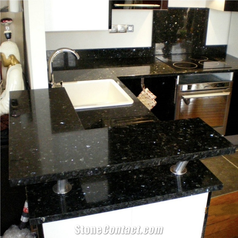 Emerald Pearl Granite Kitchen Tops