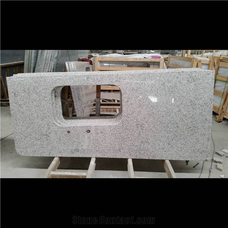 G655 Light Grey Granite Bathroom Granite Vanity Tops