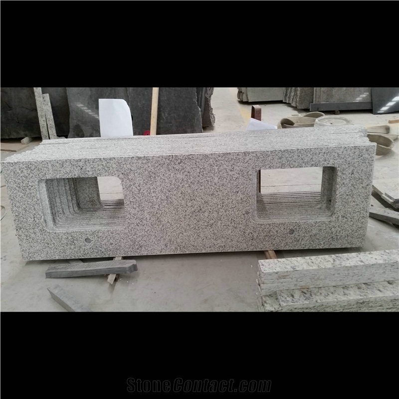 G655 Light Grey Granite Bathroom Granite Vanity Tops