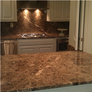 Nature Stone Dark Emperador Marble Kitchen Countertops