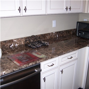 Nature Stone Dark Emperador Marble Kitchen Countertops