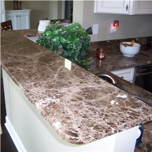 Nature Stone Dark Emperador Marble Kitchen Countertops