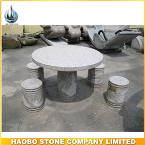 Outdoor Granite Garden Stone Table and Chairs