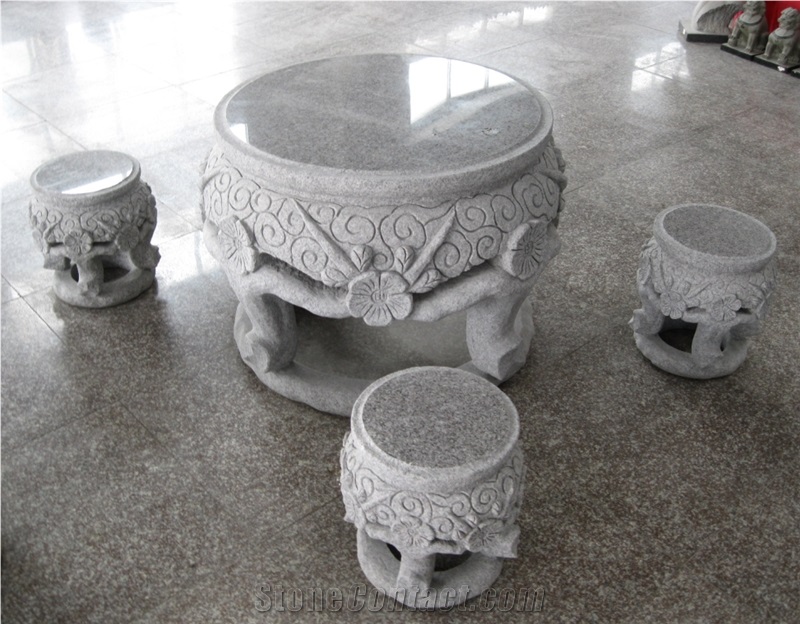 Outdoor Granite Garden Stone Table and Chairs