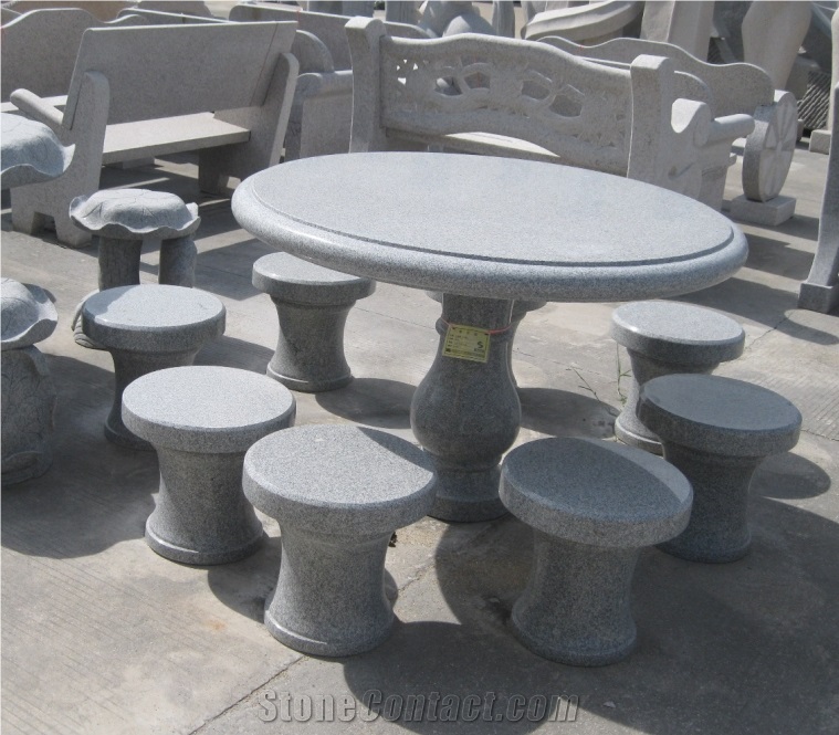 Outdoor Granite Garden Stone Table and Chairs