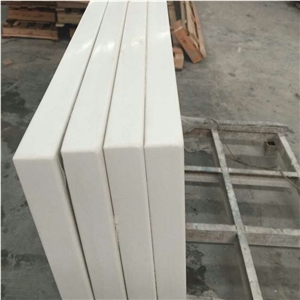 Pure White Quartz Stone Bathroom Countertops