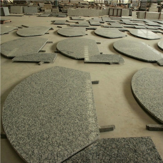Sea Wave Flower Granite Kitchen Island Countertop