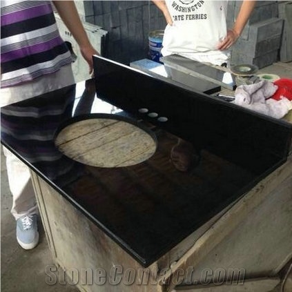 Shanxi Black Granite Bathroom Countertop