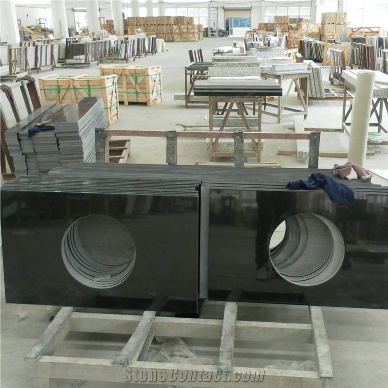 Shanxi Black Granite Bathroom Countertop