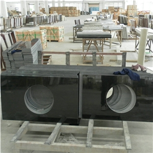 Shanxi Black Granite Bathroom Countertop