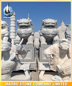 Stone Asian Guard Lions