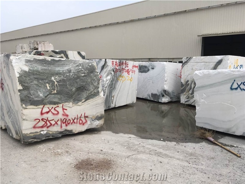 Panda White Block Dalmata Marble Block