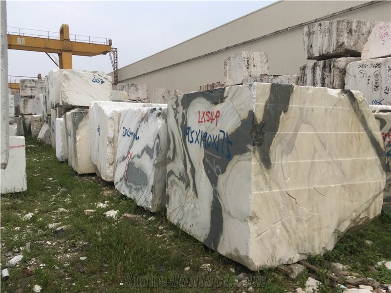 Panda White Block Dalmata Marble Block