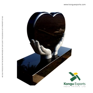 Absolute Black Granite Heart Headstones & Tombstones Absolute Black Granite Heart Headstones & Tombstones