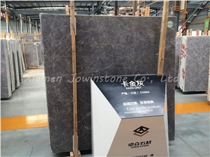 Polished Chinese Grey and Golden Kazin Marble Slabs & Tiles, China Grey Marble Good Materials for Wall, Flooring, Etc.