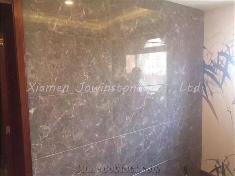 Polished Chinese Grey and Golden Kazin Marble Slabs & Tiles, China Grey Marble Good Materials for Wall, Flooring, Etc.