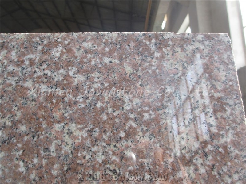 Polished Chinese Pink Granite / Peach Blossom Red / G687 Slabs & Tiles for Paving, Flooring, Wall, Steps, Etc