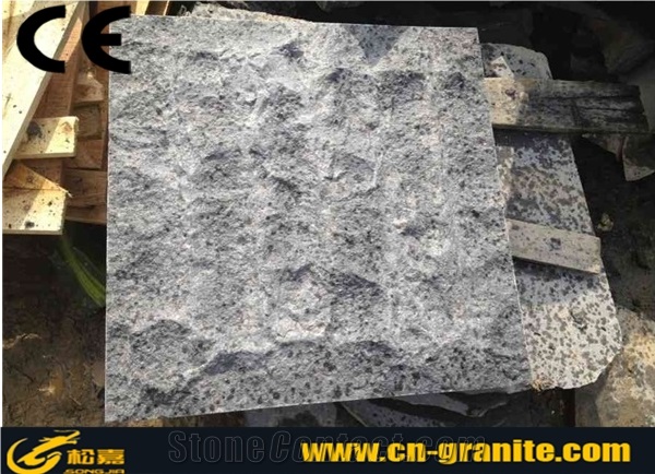 China Black Basalt G684 Mushroom Stone,China Fuding Black Mushroom,Natural Black Basalt Mushroom Wall Cladding