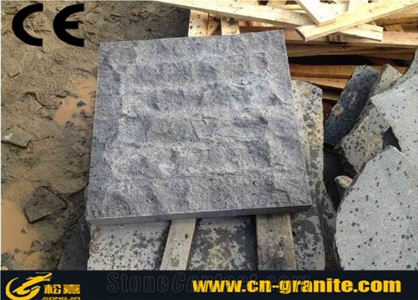 China Black Basalt G684 Mushroom Stone,China Fuding Black Mushroom,Natural Black Basalt Mushroom Wall Cladding