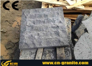 China Black Basalt G684 Mushroom Stone,China Fuding Black Mushroom,Natural Black Basalt Mushroom Wall Cladding