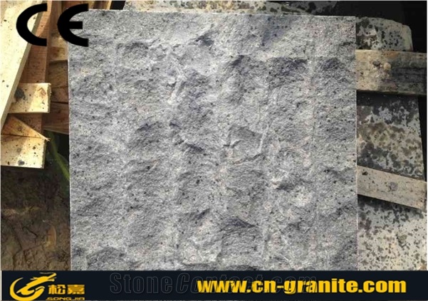 China Black Basalt G684 Mushroom Stone,China Fuding Black Mushroom,Natural Black Basalt Mushroom Wall Cladding